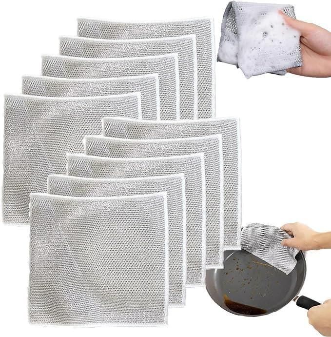 Spark™ | Multipurpose Wire Dishwashing Rags (Pack of 10)
