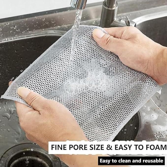 Spark™ | Multipurpose Wire Dishwashing Rags (Pack of 10)